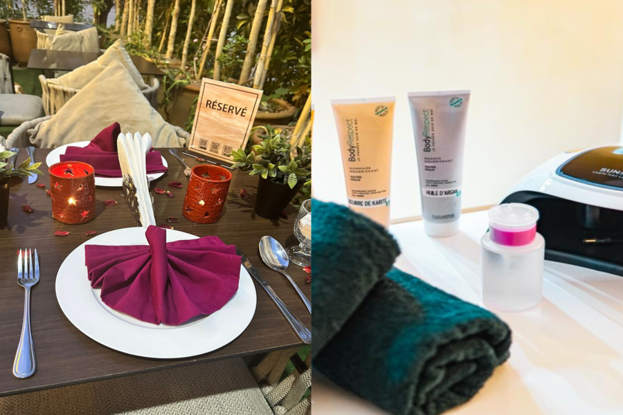 Experiência romântica de spa com jantar no restaurante Chouf L'Or