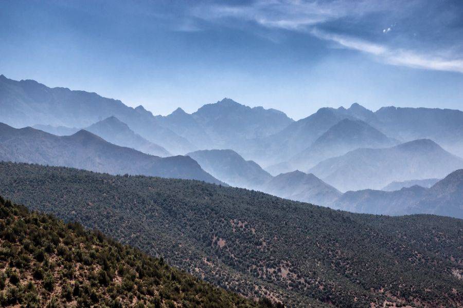 2 dias de caminhada na montanha Toubkal