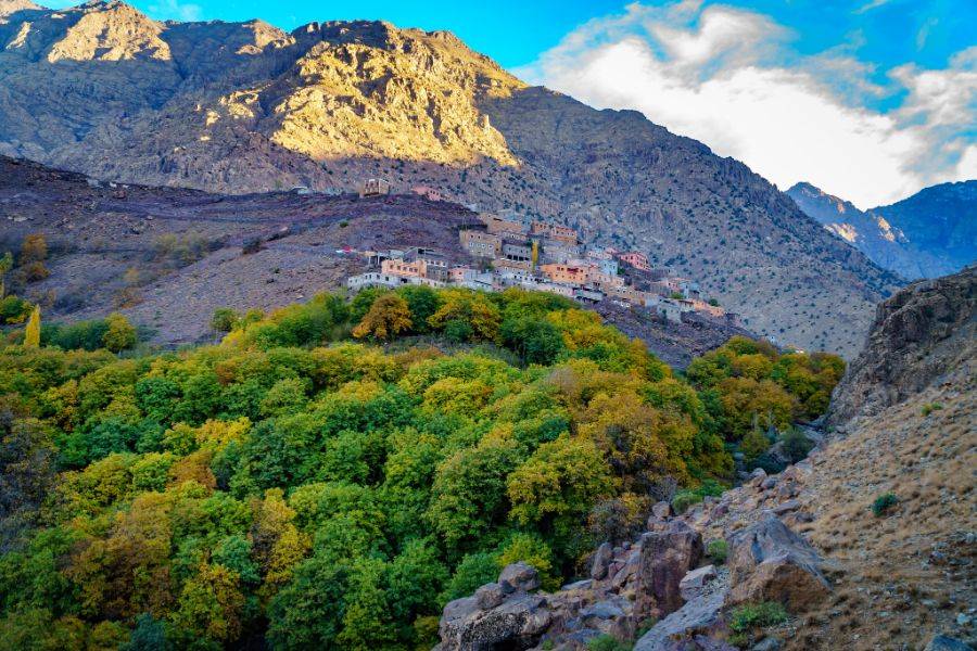 2 dias de caminhada na montanha Toubkal