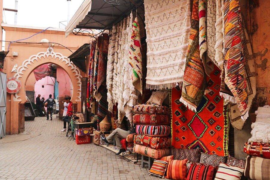 Mercado tradicional de Marrakech e visita à antiga Medina
