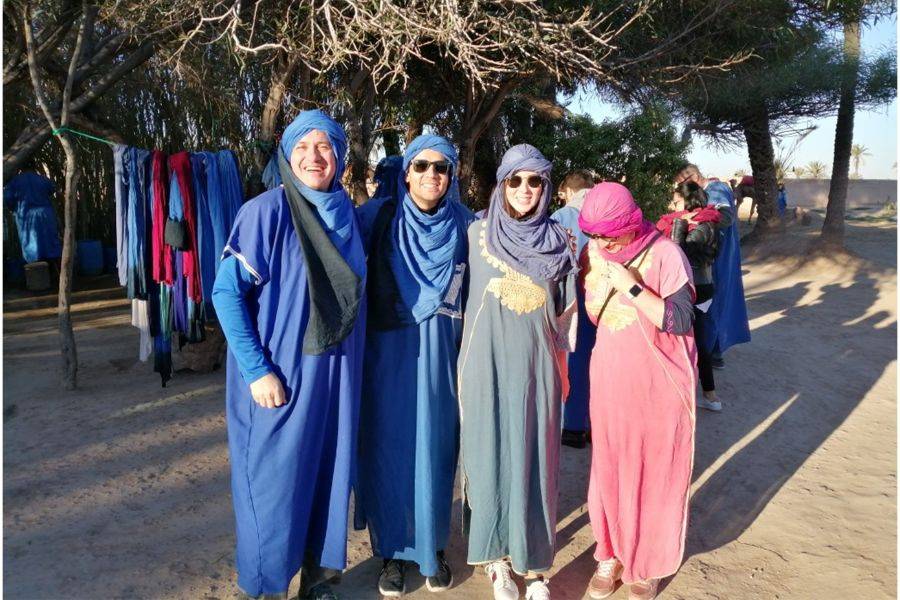 Passeio de camelo no Palmeraie de Marrakech
