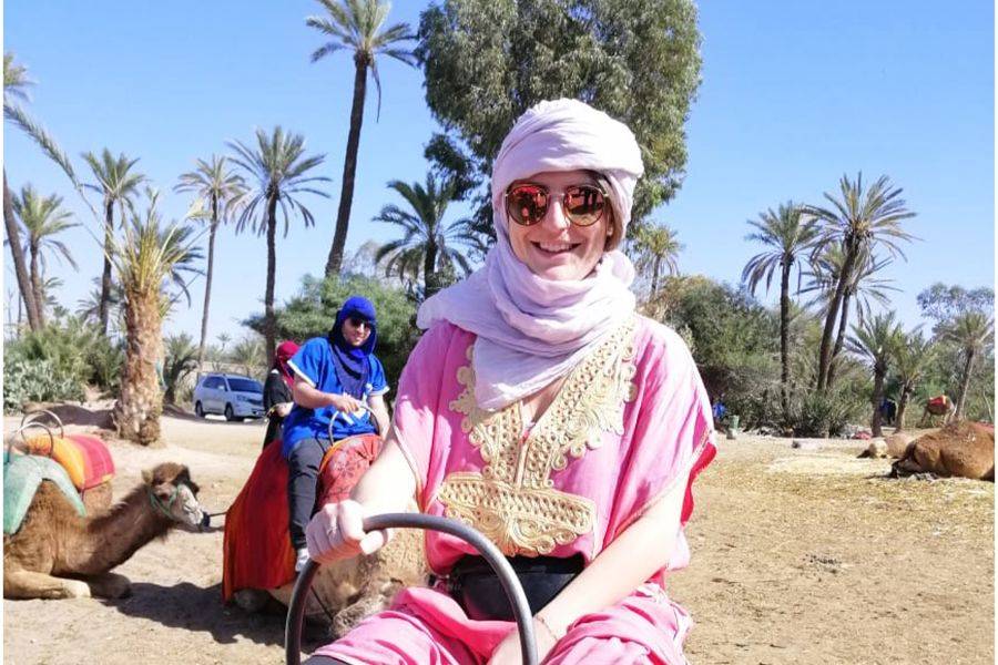 Passeio de camelo no Palmeraie de Marrakech