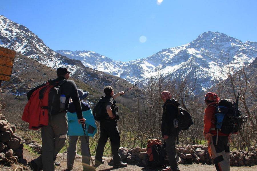 2 dias de caminhada na montanha Toubkal