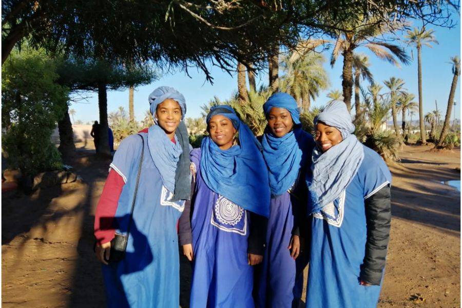 Passeio de camelo no Palmeraie de Marrakech