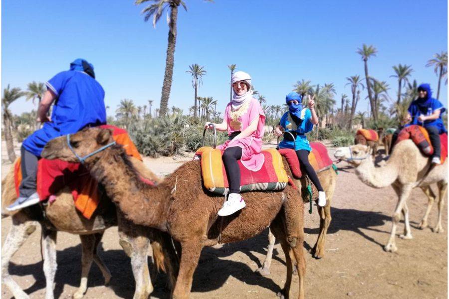 Passeio de camelo e moto-quatro em Marrakech Palmeraie