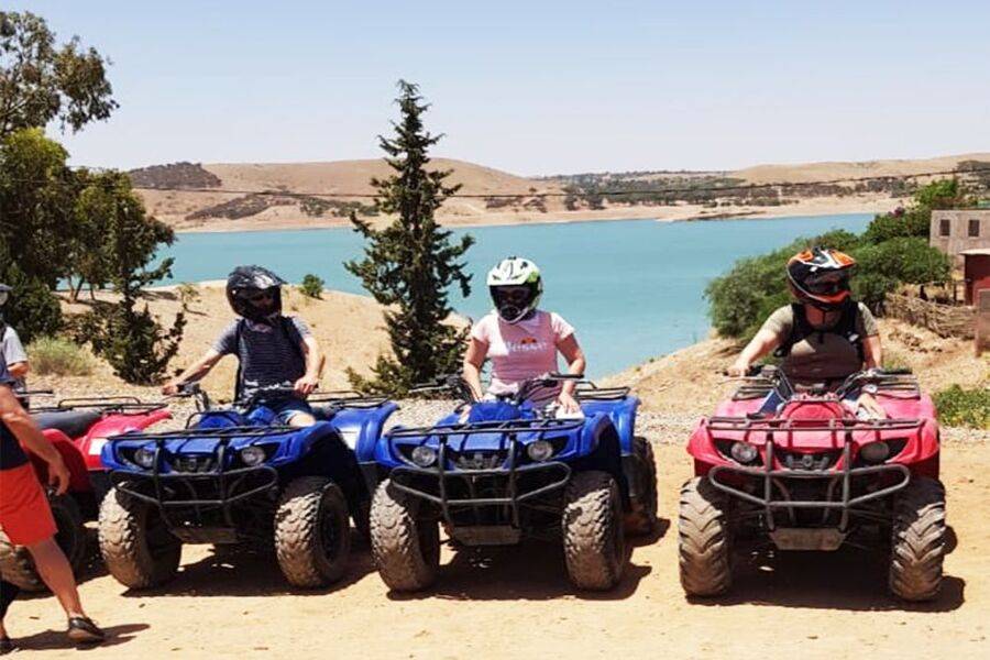 Experiência de quadriciclo no lago Lalla Takerkoust saindo de Marrakech