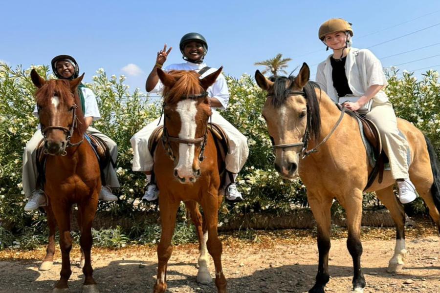 Passeio a cavalo em Marrakech Palmeraie