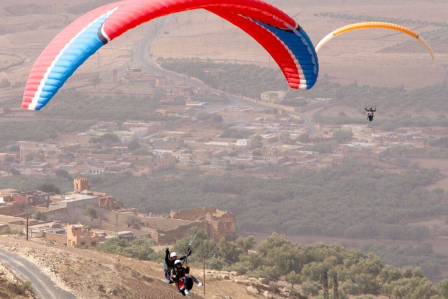 Parapente em Marrakech e nas montanhas do Atlas