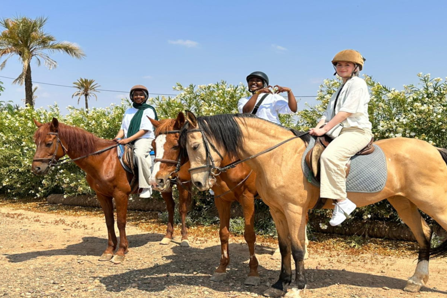 Passeio a cavalo em Marrakech Palmeraie