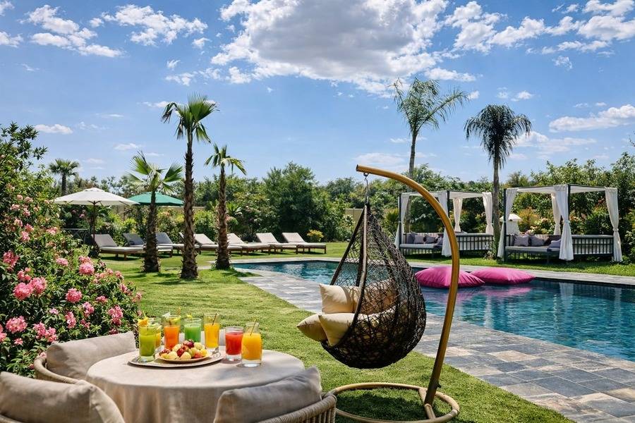 Marraquexe: Passeio de Balão ao Nascer do Sol, Dia de Piscina e Almoço